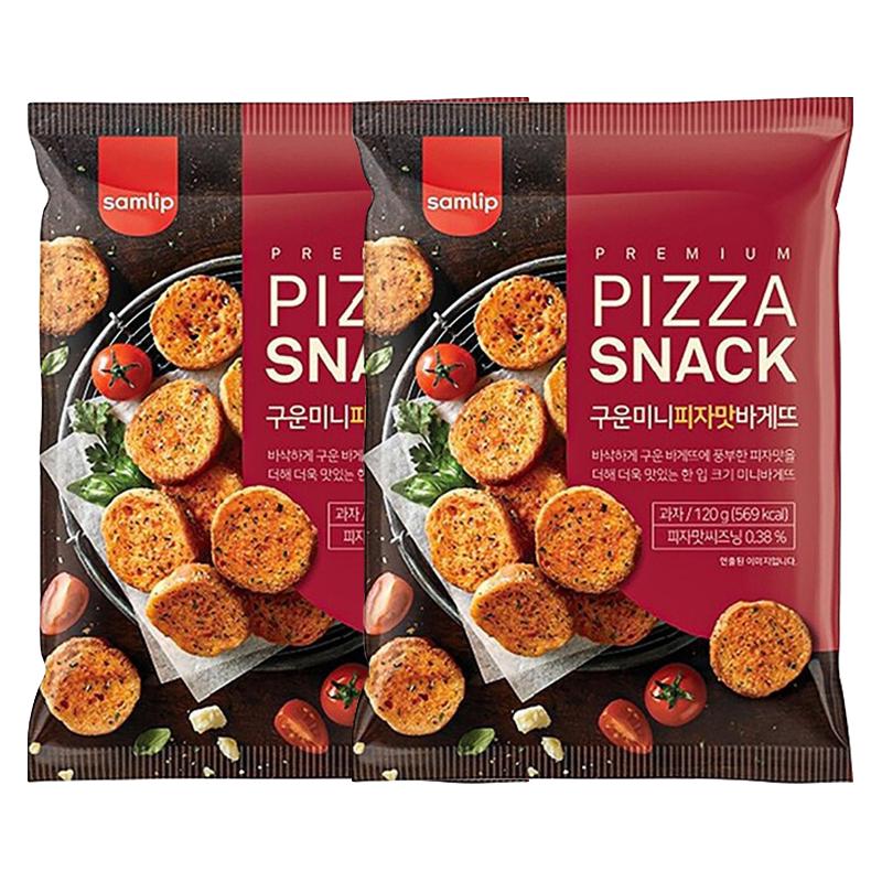 samlip 迷你面包脆片 披萨味 120g*2袋