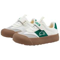 B.Duck小黄鸭童鞋男童板鞋2024春季儿童鞋子小童运动鞋软底潮 米绿 27码 脚长16.0-16.5cm