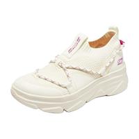 斯凯奇（Skechers）懒懒鞋女鞋夏季一脚蹬休闲鞋厚底增高透气懒人鞋运动鞋117310