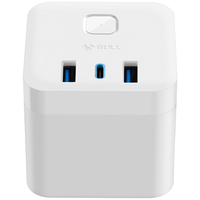 BULL 公牛 GNV-UU2203W 无线快充魔方插座 白色