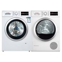 BOSCH 博世 WAP242602W+WTW875601W 热泵式洗烘套装 白色