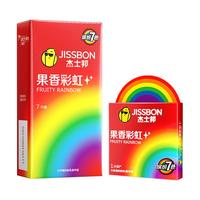 杰士邦果香彩虹避孕套超薄成人用品女性口交套女舔男