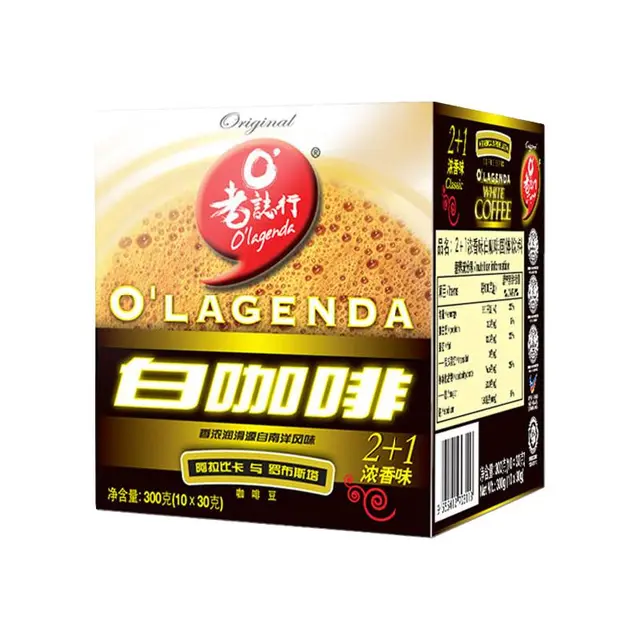 O'LAGENDA 老志行 2+1白咖啡 浓香味 300g