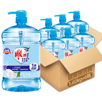 雕牌洗洁精大桶1.02kg*6按压瓶洗涤灵厨房洗碗清洁剂实惠装整箱批