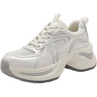  BeLLE/百丽 厚底 女士老爹鞋  银色