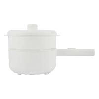 新飞家用多功能一体电煮锅宿舍办公室小白锅带蒸笼不粘锅料理火