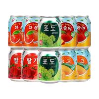 九日果粒果汁葡萄草莓黄桃西柚芒果味饮料238ml*10罐露营聚会