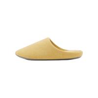 無印良品 MUJI（無印良品 ） 男女通用 棉平织 可水洗室内拖鞋 棉拖鞋 男鞋女鞋冬季  黄色 275mm XL/45码(2.0)
