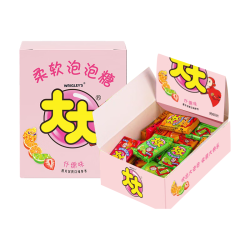 大大 泡泡糖约60片*2盒装