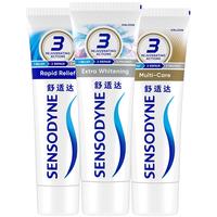 SENSODYNE 舒适达 基础护理系列 抗敏感牙膏套装 (劲速护理180g+多效护理180g+美白配方180g)