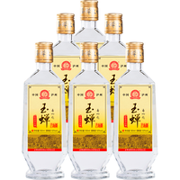 玉蝉老酒 玉蝉酒泸州白酒浓香型典范 高粱酒纯粮酒固态发酵 高度白酒 52度 500mL 6瓶 玉蝉大曲整箱