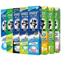 好来（DARLIE）黑人牙膏薄荷超白竹炭小苏打绿茶茉莉白茶清新口气洁白去黄家庭 茉莉白茶140+牙刷【组合】