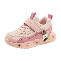 凯蒂猫 Hello Kitty 童鞋女童运动鞋冬季中小童跑步鞋加绒保暖女孩二棉鞋子