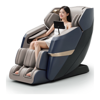 海尔(Haier)按摩椅家用全身太空舱2025十大品牌全自动多功能零重力智能电动按摩沙发送爸爸H3-317 【畅享版】墨韵蓝棕