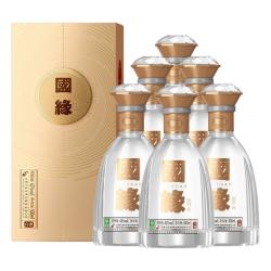 今世缘 国缘对开柔雅型白酒42度500ml*4瓶整箱 纯粮酒 节日送长辈