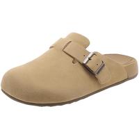 百丽经典百搭拖鞋女24夏季柔软包头拖鞋B3K1DBH4 杏色 36