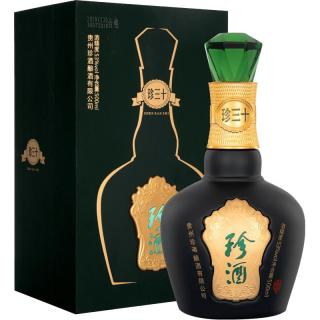 88VIP：珍酒 贵州珍酒53度珍三十500ml酱香型粮食白酒礼盒收藏