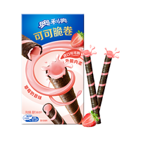 OREO 奥利奥 巧脆卷 夹心饼干 草莓口味 55g