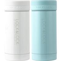 LOCK&LOCK 旗舰店保温杯女水杯儿童便携迷你小容量杯子200ML学生ins 樱花粉