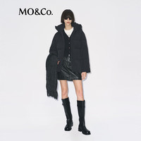 MO&Co.【C+系列】针织衫开衫2025冬含牦牛绒舒暖V领短款MBE4CAR026 深宝蓝色 XS /155
