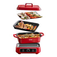 苏泊尔 H2727FK系列 多功能 电火锅  红色