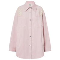 MO&Co.【Nanushka设计师联名】衬衫2025冬复古舒棉灯芯绒MBE4SHT002 淡粉色 XS /155