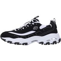 SKECHERS 斯凯奇 男鞋春2023年新复古增高熊猫鞋经典黑白配色老爹鞋 52675-BKW/黑色/白色/男款 44 男款内长28.5cm