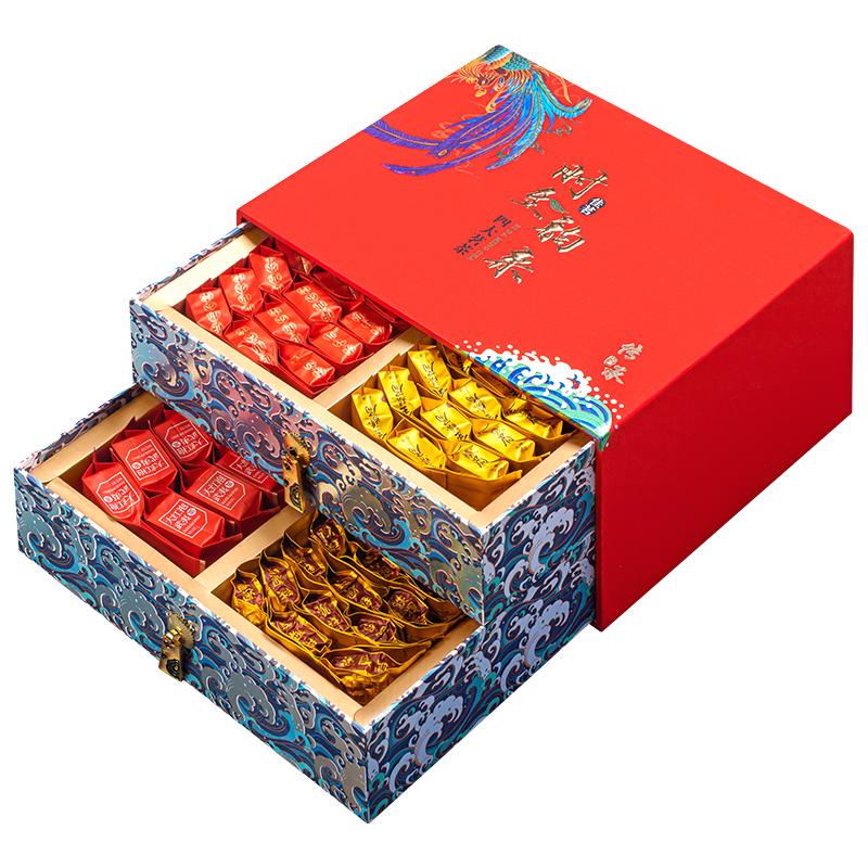 淘茶飘香 时至韵亲 红茶礼盒装 4口味 670g（铁观音+金骏眉+大红袍+正山小种）