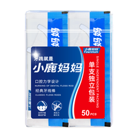 Fawnmum 小鹿妈妈 贵虎系列 青年牙线棒袋装 100支*2