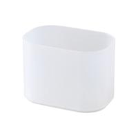 MUJI 無印良品 聚丙烯棉花 棉棒盒 半透明约107x72x77mm