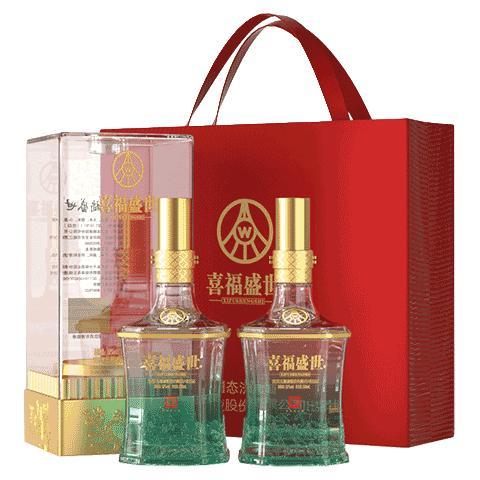 今日必买：五粮液 喜福盛世 浓香型白酒 52度 500mL 双瓶装