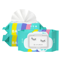 LEEME.ME 粒米 婴儿手口柔湿巾 彩虹款 90抽*3包