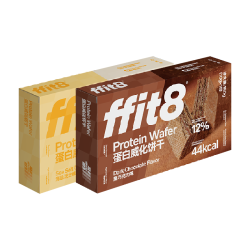 ffit8 蛋白威化饼干抗饿饱腹能量棒蛋白威化棒下午茶零食黑巧威化