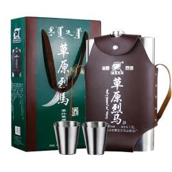 草原烈马 草原烈酒 68%vol 清香型白酒 1500ml*2瓶