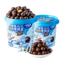 小鹿蓝蓝 宝宝零食特添益生元跳跳麦丽素2桶/240g