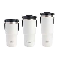 TYESO 泰硕 新款双层保温保冷手提冰霸杯 （橙色 600ml）