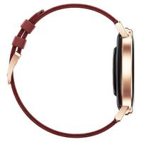 HUAWEI 华为 WATCH GT 2 新年款 智能手表 42mm 金色不锈钢表壳 红色尼龙表带（血氧、GPS、心率）