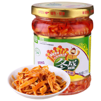 冬盛 金针菇175g\/瓶 即食菌菇下饭菜 红油175g*12瓶/箱