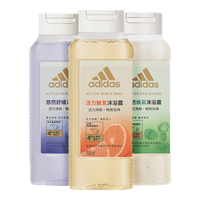 adidas阿迪达斯女士香氛沐浴露温和清洁敏感肌适用植萃配方持久留香 悠然+活力+净透【750ml】