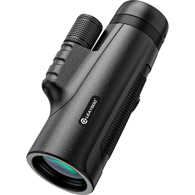 雷龙 奇见10X42大目镜高清高倍专业级成人户外便携单筒望远镜 黑色