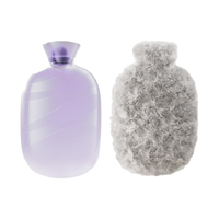 京东京造 暖暖造星球PVC注水袋2L 热水袋暖水袋暖手大号加厚热敷 新年 【加大送布套】防爆PVC注水 2L