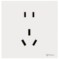 公牛（BULL）G57蝶翼超薄肤感开关插座 二孔10A三孔16A插座 G57Z227  米绒白