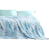 FUANNA 富安娜 花鹿小镇蚕丝夏被 蓝色 230*229cm