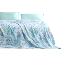 FUANNA 富安娜 花鹿小镇蚕丝夏被 蓝色 203*229cm
