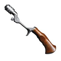 Megabass PAGANI TRAD 钓鱼竿手柄 银色柚木 (RS) 握把