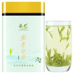 宋一 白茶茶叶自己喝安吉白茶特级2024新茶头采精选明前茶100g