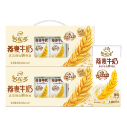 伊利 谷粒多 燕麦牛奶整箱 200ml*12盒*2提 礼盒装 4月产