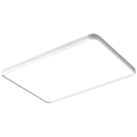 HP惠普客厅吸顶灯led全光谱护眼灯具无缝隙现代简约大厅灯全屋灯具套餐 铝材无缝款-普瑞光源-110cm米家 长方形 35㎡ 无极调色 客厅卧室餐厅 138W