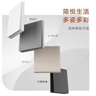 罗格朗（LEGRAND）开关插座 简悦系列 86型墙壁插座 10A五孔带双USB插座