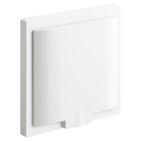 罗格朗 嵌入式插座隐藏式10A五孔内凹墙面86型冰箱洗衣机插座 陶瓷白色